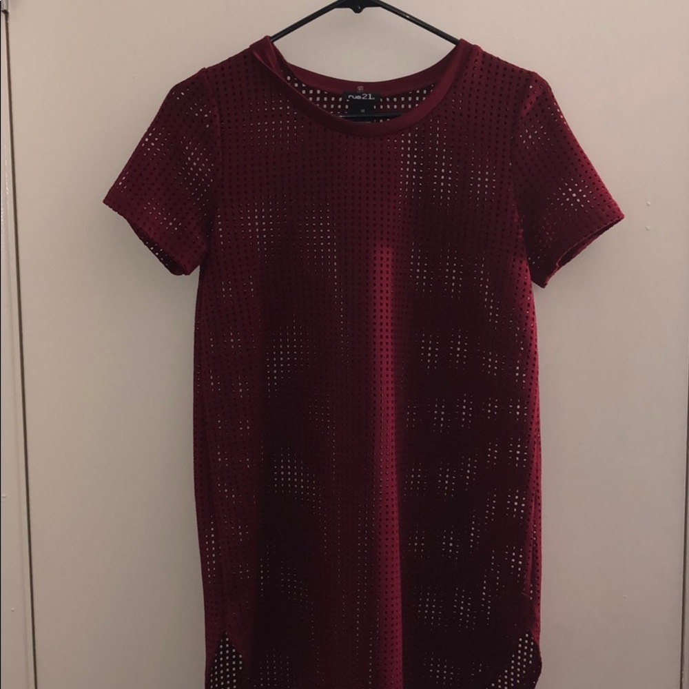 Rue 21 maroon dress medium